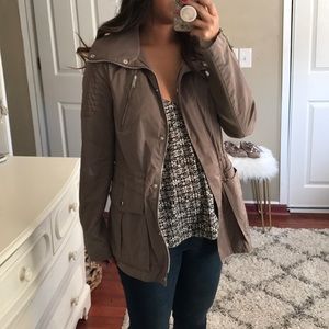 Bcbg generation utility jacket rain coat camel